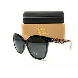 Burberry Women's Black and Grey Sunglasses!